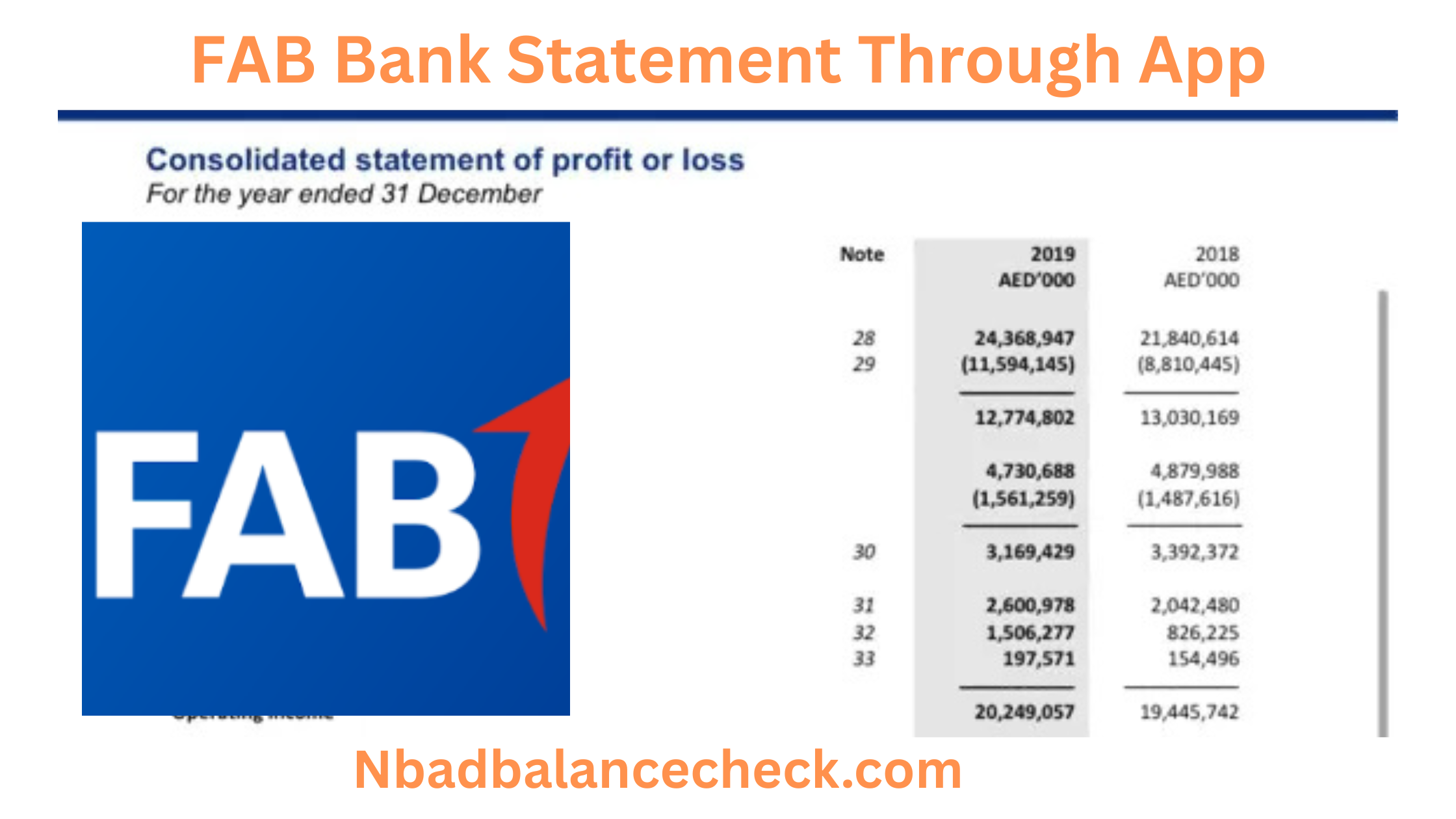 Accessing FAB Bank Statement Using the Mobile App Accessing FAB Bank Statement Using the Mobile App